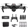 thumbnail image 2 of Seitruly Mini inalámbrico de 2,4 Ghz, cámara 4K para niños, plegable, USB, 360 grados, cuadricóptero rodante, avión de juguete, equipo Accesorios para aéreos Negro 4K-Kamera, 2 of 6