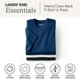 thumbnail image 4 of Lands' End Essentials Men's Crew Neck T-Shirt 3 Pack - Premium Cotton Tee, Casual Regular Fit, 4 of 6