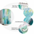thumbnail image 7 of Shower Curtains Blue Green Graffiti Art Bath Curtain Modern Art Waterproof Bathroom Shower Curtain Set with Hooks Decoration 72 x 72 Inches, 7 of 7