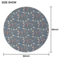 thumbnail image 6 of Multicolor Arrow Pattern Round Tablecloth 60"x60",Wrinkle Wipeable Table Cloth for Kitchen Dining Room Picnic Patio Party, 6 of 6