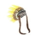 thumbnail image 4 of Tocado de plumas artificiales, estilo indio creativo, para carnaval Amarillo, 4 of 8