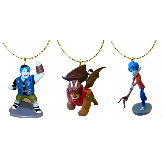 Manticore Ian & Barley Lightfoot 3 Ornaments Onward Figure Pvc Figurine Charm