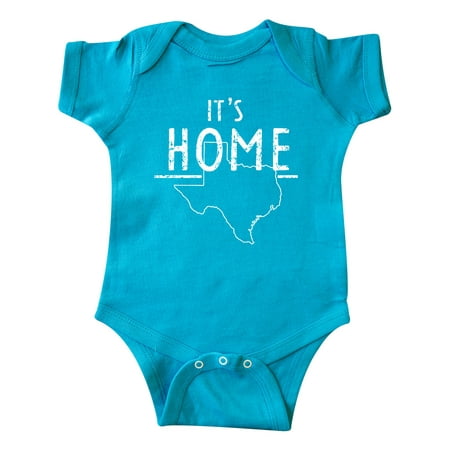 

Inktastic Its Home- State of Texas Outline Distressed Text Gift Baby Boy or Baby Girl Bodysuit