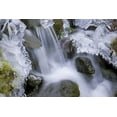 thumbnail image 2 of Paulson, Don 32x23 Black Ornate Wood Framed with Double Matting Museum Art Print Titled - Washington, Olympic NP Icy winter waterfall, 2 of 4