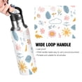 thumbnail image 4 of Yayeee 20oz Double Wall Stainless Steel Water Bottle with Flip Straw, Cartoon Doodles, 4 of 7