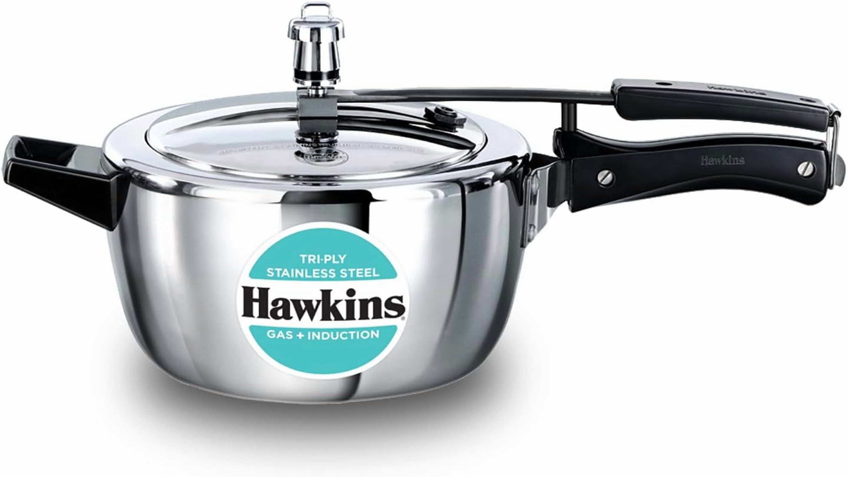 Hawkins 5.0 Litre Whistling Pressure Cooker, Stainless Steel