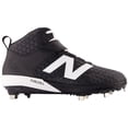 thumbnail image 2 of New Balance Mens 4040V8 Mid Metal Baseball Cleats Black/White 11, 2 of 6