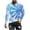 Light Blue1, variant on biudgviw Long Sleeve Tie Dye T-Shirt for Men Breathable Casual Soft Crewneck Workout Fitness Tee Outdoor Fashion Oversized Tops S-4XL