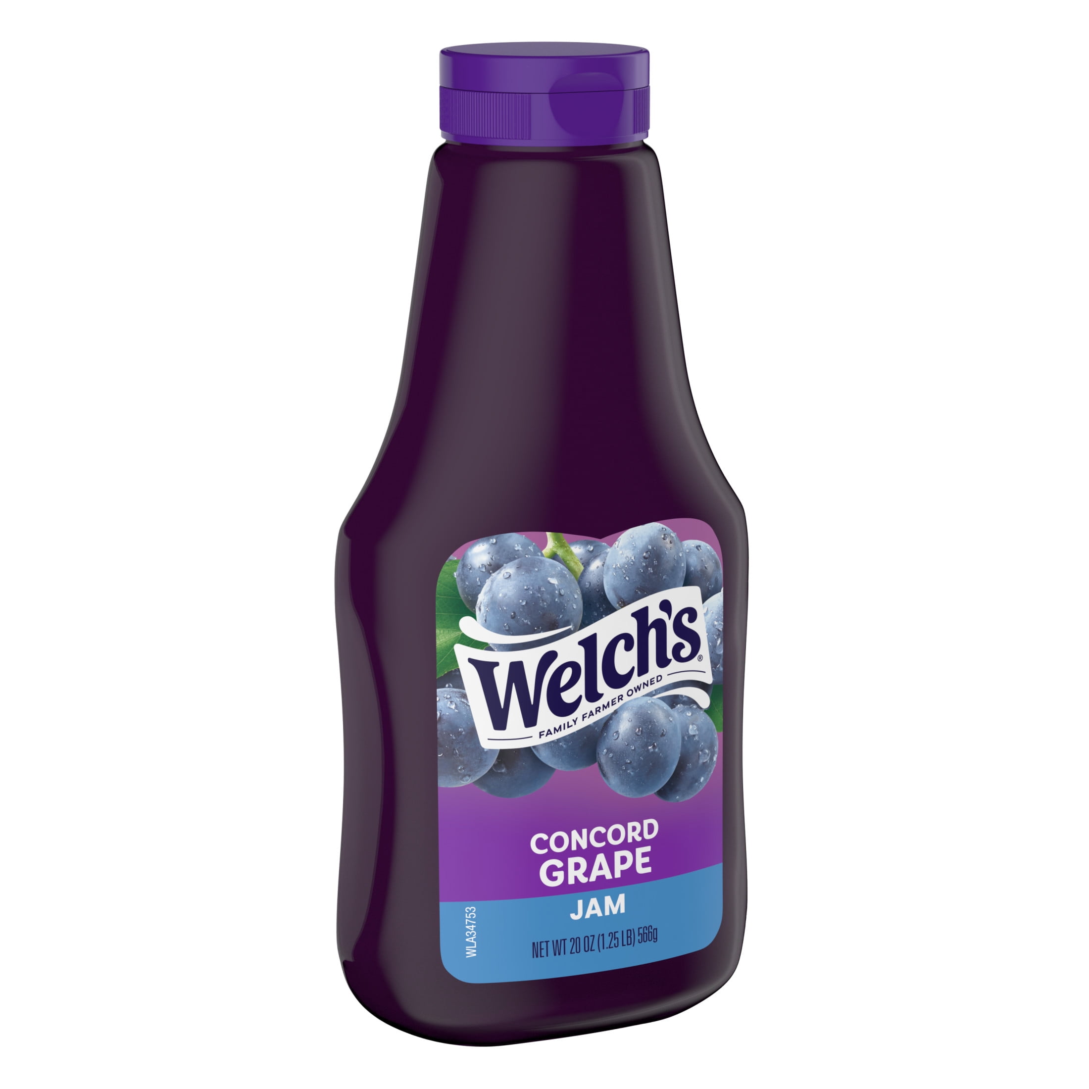 Welch's Concord Grape Jam, 20 oz Squeeze Bottle