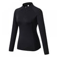 thumbnail image 3 of Chandail de Sport Sans Coutures à Manches Longues pour Femmes, Course, Automne, Fermeture Éclair, Séchage Rapide, T-Shirt, 3 of 14