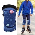 thumbnail image 4 of Kids Knee Pads, Kids Protective Gear Washable Comfortable Soft  For Roller Skating For Outdoor Sports For Riding Pink,Dark Blue, 4 of 8