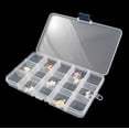 thumbnail image 2 of Diamond Painting Boxes Plastic Organizer,15 Slots Diamond Painting Storage Containers,Bead Storage Containers, Diamond Art Organizer Box,Storage Case Box Container Pills Jewelry Nail Art Tips, 2 of 7