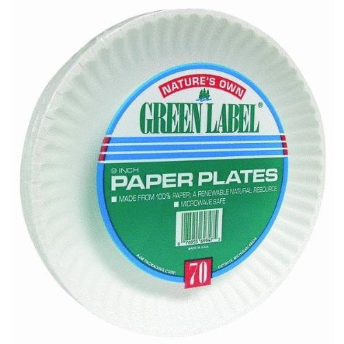 Nature's Own Green Label Paper Plates