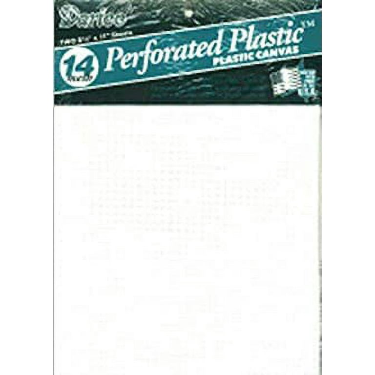 Darice Perforated Plastic Canvas 14 Count 8.5X11 2/Pkg-White