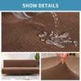 thumbnail image 2 of QIUYI Armless Sofa Cover Stretch Futon Cover Couch Covers for 2-3 Seater Folding Sofa Bed Without Armrests Slipcover (Color : DarkRed, Size : Large), 2 of 7