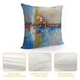 thumbnail image 4 of Orinice Abstract Painting Brush Strokes Decorative Throw Pillow Cover with Zipper Closure 18x18in, 4 of 5