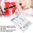 thumbnail image 4 of Clarinet Chord Fingering Chart, 8 Hole Clarinet Chord Chart Coated Paper Low Middle High Register Portable  For Learning, 4 of 8