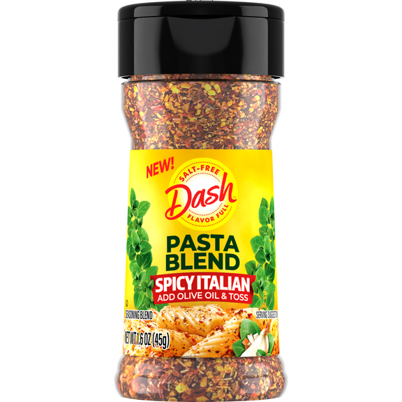 Dash Pasta Blend Spicy Italian, Salt Free Seasoning Blend, 1.6 oz Bottle