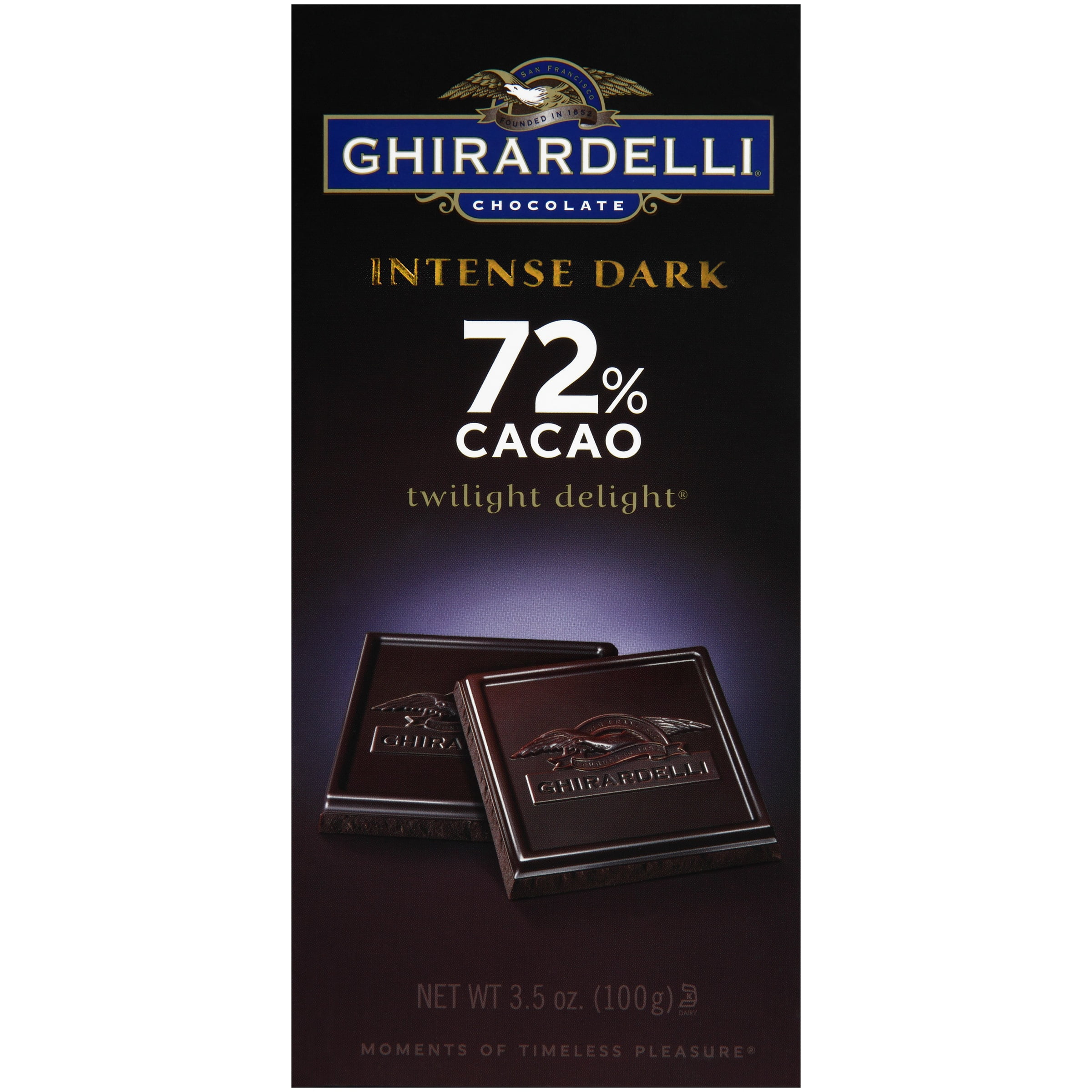 Ghirardelli Intense Dark Chocolate Bar 72 Cacao 3.5 oz. Walmart