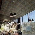 thumbnail image 2 of Drop in ceiling tiles Decorative pvc panels for Office Building PL61 Smoked gold 10Pcs/pack, 2 of 10