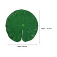 thumbnail image 2 of WASHWEPE 26Ud Decoraciones Artificiales De Hojas De Loto Para Estanques Y Acuarios En Color Verde, 2 of 7