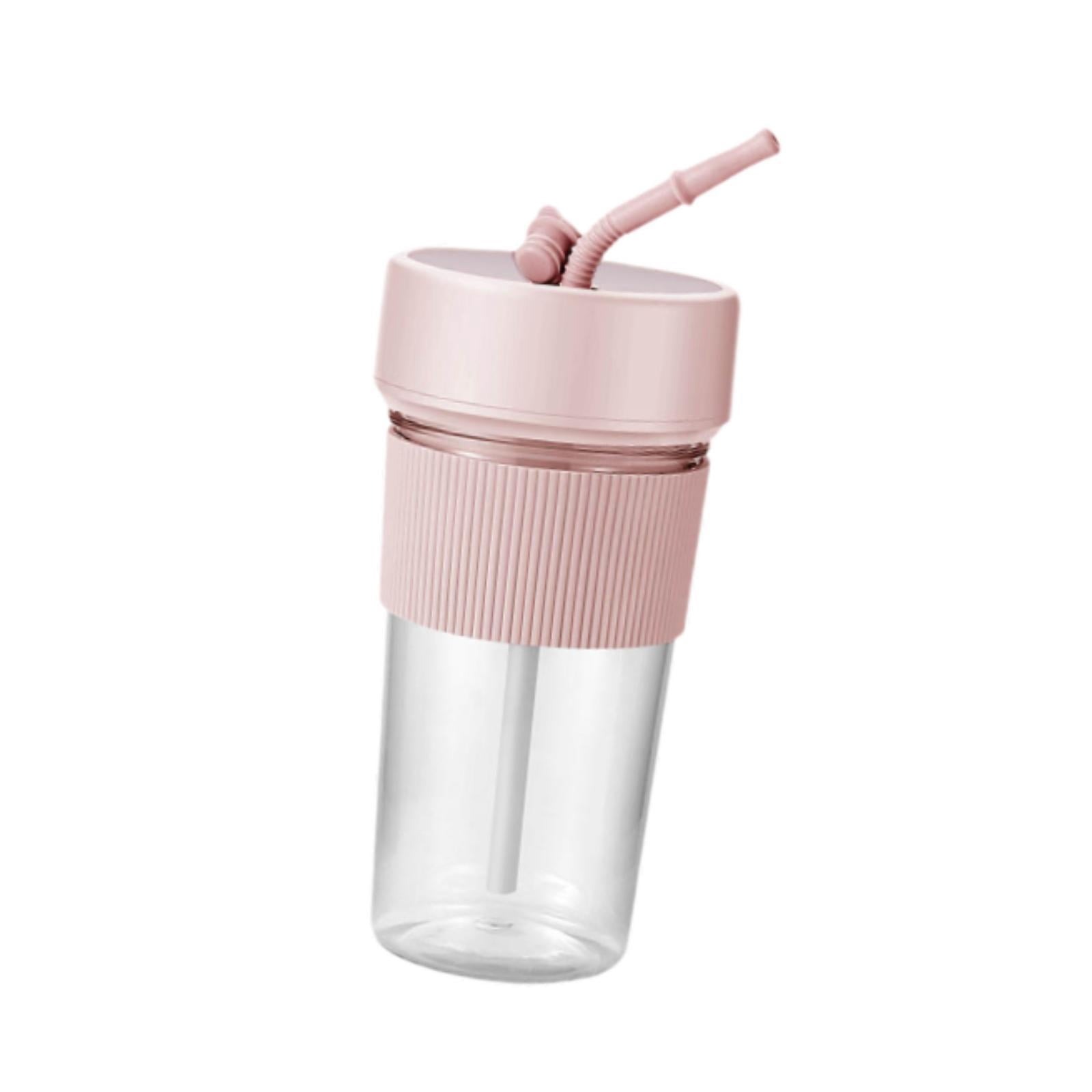 Fancyes Electric Juicer Blender Cup Mini Blender Bottles Handheld Electric Juice Cup Mixer Fruit Machine for Gym Kitchen Pink