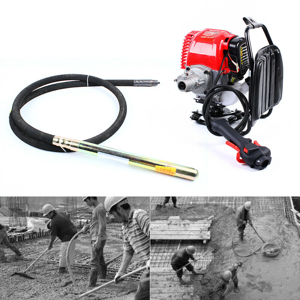 4 Stroke 4.8 HP Concrete Vibrator Gasoline Powered Backpack Concrete Vibrator Portable Insertion