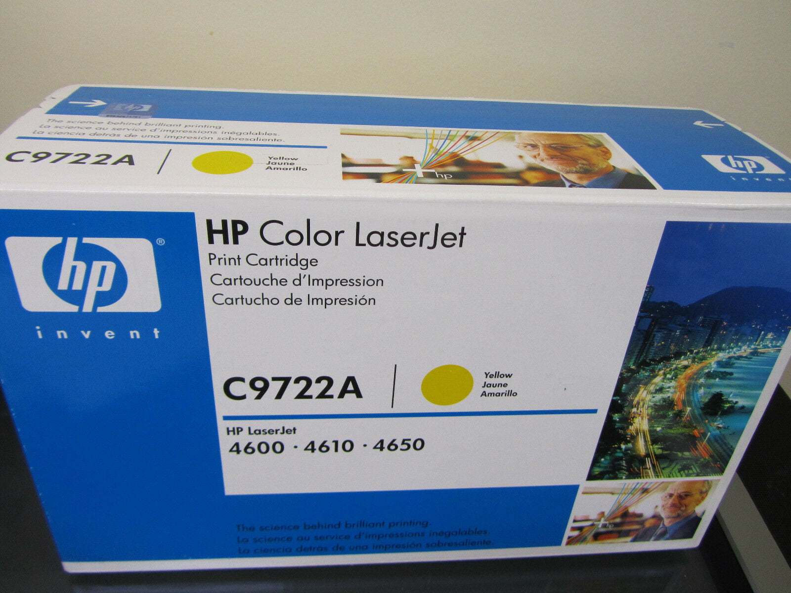 Genuine HP 641A Yellow Toner Cartridge C9722A New Sealed 