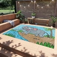 thumbnail image 1 of Elefante Elephant King Safari Animal Outdoor Rug, 1 of 8