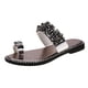 thumbnail image 4 of Zapatos de mujer Sandalias de tacón bajo de mujer con diamantes de imitación de color sólido Chanclas de moda Wmkox8yii  hj789, 4 of 9