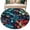 Multicolor, variant on Round Rugs 5Ft, Teal Red Round Area Rug Washable Indoor Throw Carpet, Abstract Vintage Botanical Soft Non Slip Circle Rug for Cabinet Bathroom Home Decor Aesthetic