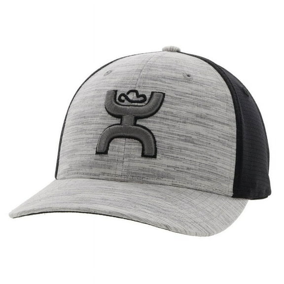 Hooey Men's "Ash" Flexfit Hat Grey/Black - 2231GYBK