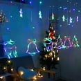 thumbnail image 2 of Cortina de Luces con Decoracion Navidad, Guirnalda Navideña con 138 LED de 3.5M, Tira de Luces Estrellas led, Enchufe de Extremo a Extremo para Interior, Exterior, Navidad, Fiest, 2 of 5