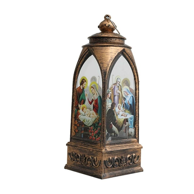 Christmas Lantern Decorative Lamp Lantern Christmas Decoration Jesus Lantern for C