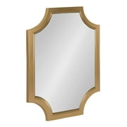 Kate and Laurel Hogan Modern Scallop Wall Mirror, 18 x 24, Gold, Decorative Glam Wall Decor