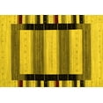 thumbnail image 1 of Ahgly Company Indoor Rectangle Abstract Yellow Contemporary Area Rugs, 5' x 8', 1 of 4