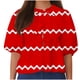 thumbnail image 2 of Fiudx Ropa de Mujer Top de Camiseta con Cuello Redondo y Manga Farol Plisada con Lazo para Mujer, 2 of 5