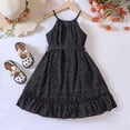 thumbnail image 4 of Toddler Baby Girls Boho Dress Sleeveless Toddler Beach Sundress Princess Birthday Outfit Kids A-Line Swing Dress, 4 of 6