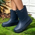thumbnail image 6 of Fashionable Short Tube Rain Boots Waterproof Outdoor Soft Sole Kitchen Fishing Shoes, 6 of 7