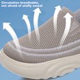 thumbnail image 3 of Zapatos para casuales plataforma malla Mesh Slip-On Women Mujeres sin deslizamiento Reducking Breatable trotar, 3 of 9