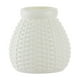 thumbnail image 2 of Jarrón decorativo esmaltado de imitación plástica | Maceta para arreglos florales en casa | Acento moderno para mesa de sala | Duradero para flores secas o frescas | Azul marino, blanco, naranja, 2 of 6