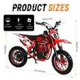thumbnail image 2 of Cbehtwi 49cc Kids Dirt Bike, 4-Stroke Gas-Powered Motocross & Off-Road Mini Motorcycle for Children, Featuring Disc Brakes., 2 of 8