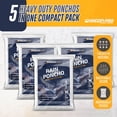 thumbnail image 4 of Ponchos de Lluvia Desechables Hagon PRO Paquete de 5 para Adultos, 4 of 8