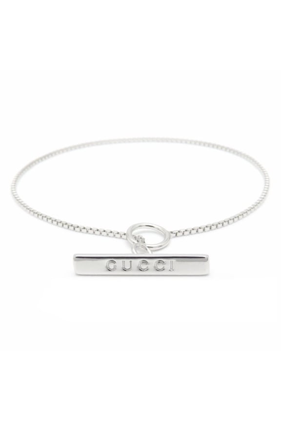 Pre-Owned GUCCI Lariat Bracelet #17 18KWG Women's 295198