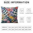thumbnail image 5 of Orinice Floral Home Decorative Throw Pillow Cover Cushion Case, Multicolor Florals and Leaves Decoration Outside Pillowcase Sofa Couch Decor  White, 5 of 5