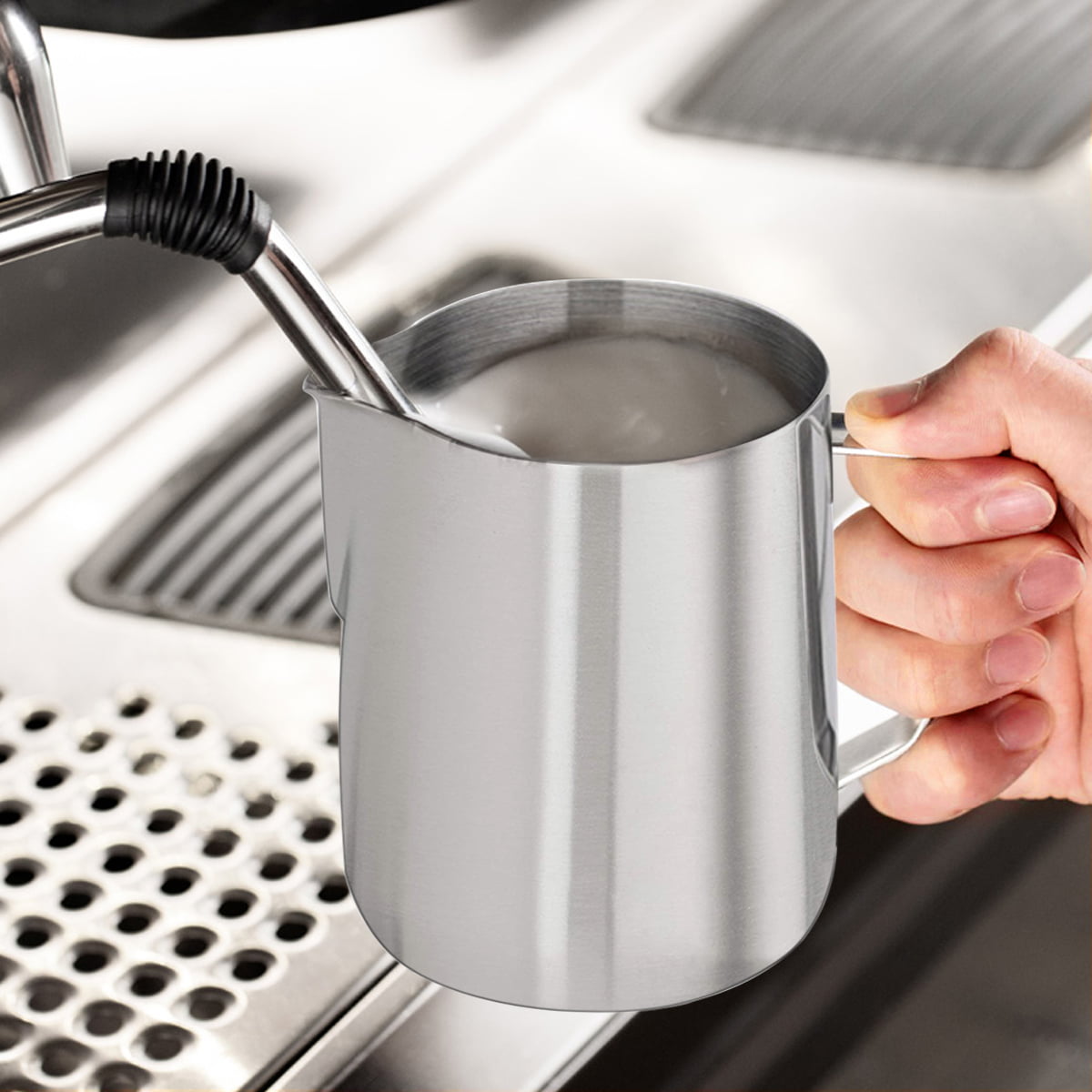 12 oz Stainless Steel Milk Frothing Pitcher – Coffeeionado