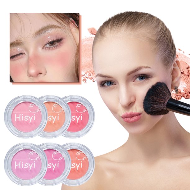 (Buy 2 Get 1 Free)Blush Monochrome Blush Rouge Powder Blush Soft And