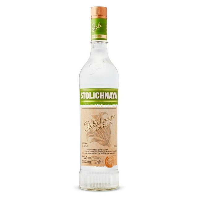 Caja de 12 Vodka Stolichnaya Gluten Free 750 ml