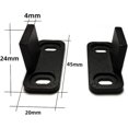 thumbnail image 2 of 2 piezas de rieles inferiores para puerta, colgador para puerta de granero, tope oscilante, Clips para riel de piso, 2 of 5