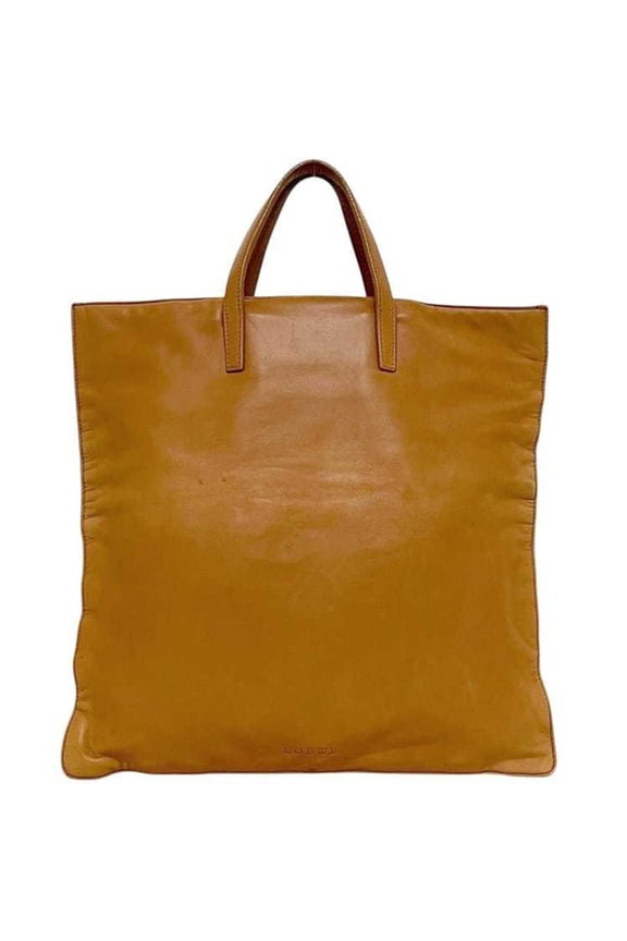 Pre-Owned Loewe tote bag, brown, square, nappa leather, L28.